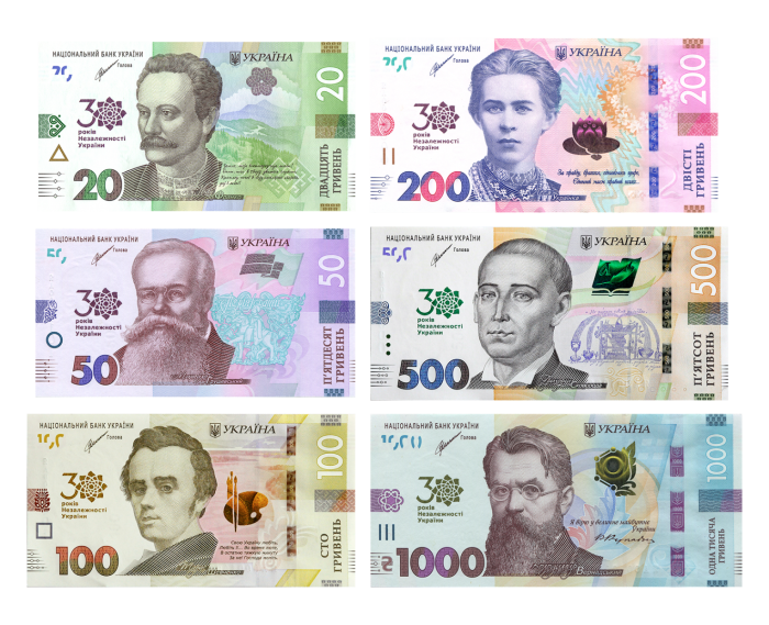 Набір пам`ятних банкнот «До 30-річчя незалежності України» у конверті