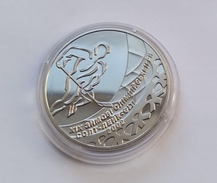 Монета Хокей Солт-Лейк Сіті 2 грн 2001 р