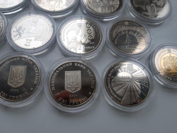Повний річний набір памʼятних монет (19 шт.) 2008 року